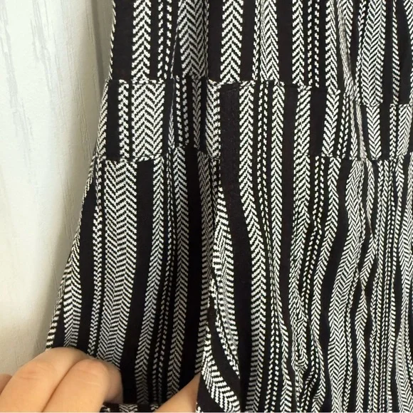 Black and White Striped Romper - Picture 3 of 7